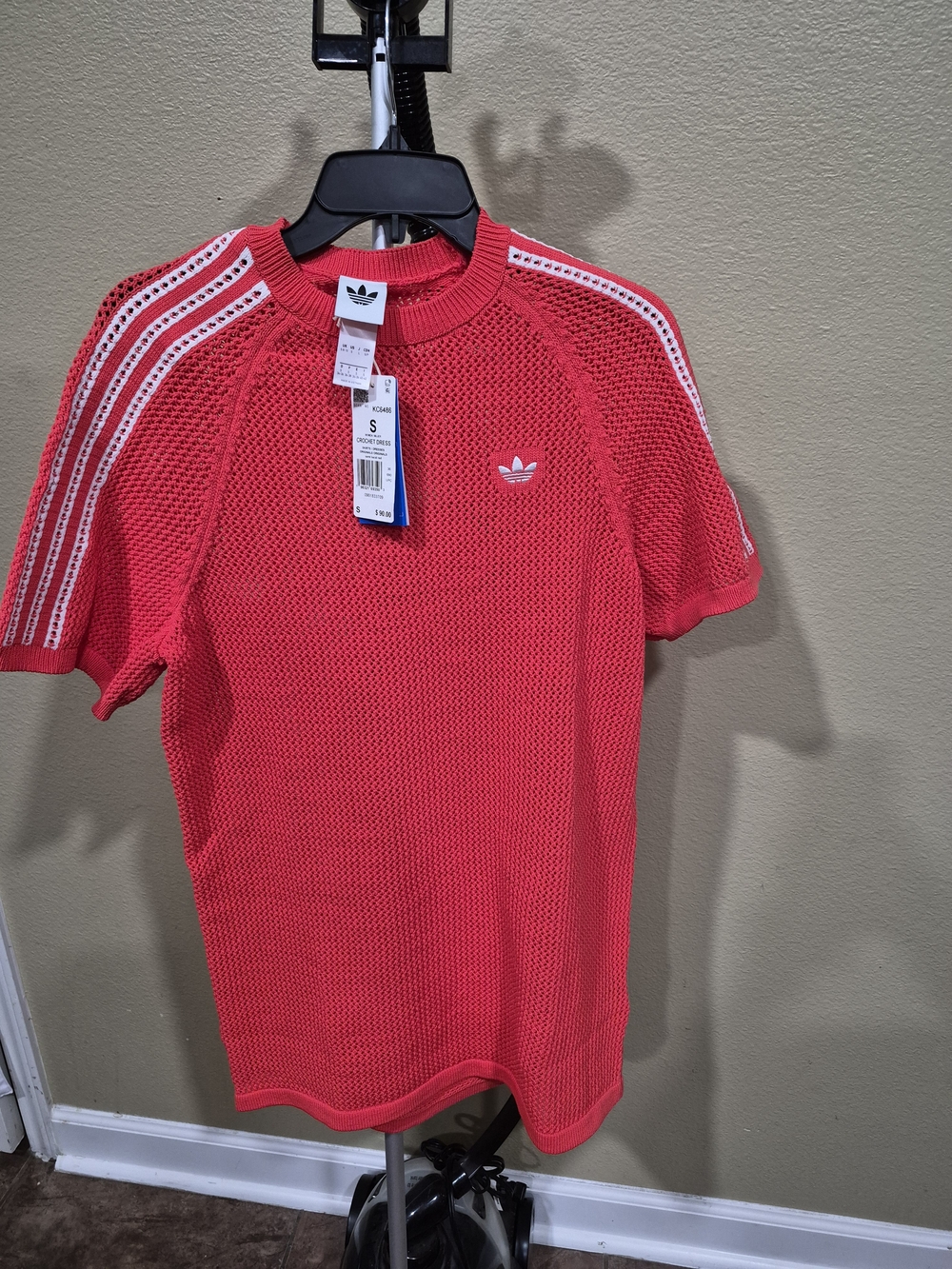 Adidas Women's Coral Crochet Dress Size S